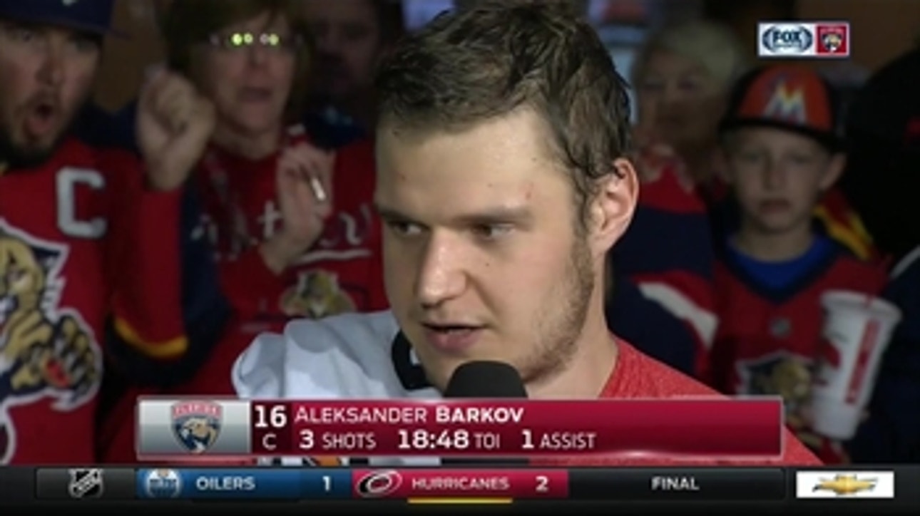 Aleksander Barkov: We didn't think, we just went out and had fun