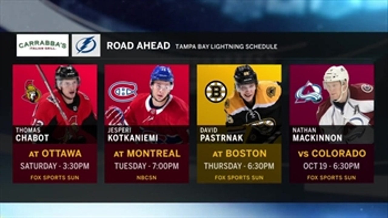 Lightning looking to ride momentum into matchup against Senators