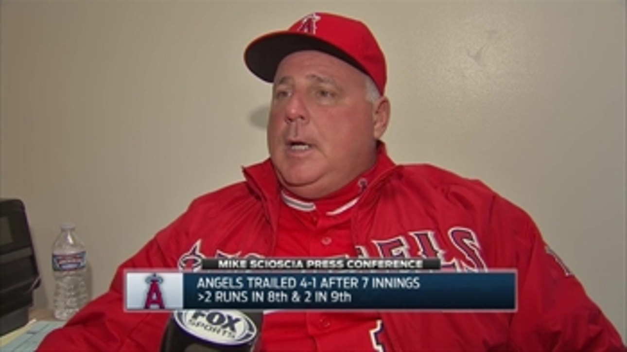 Manager Mike Scioscia deemed Hector Santiago's outing 'very efficient' against the A's