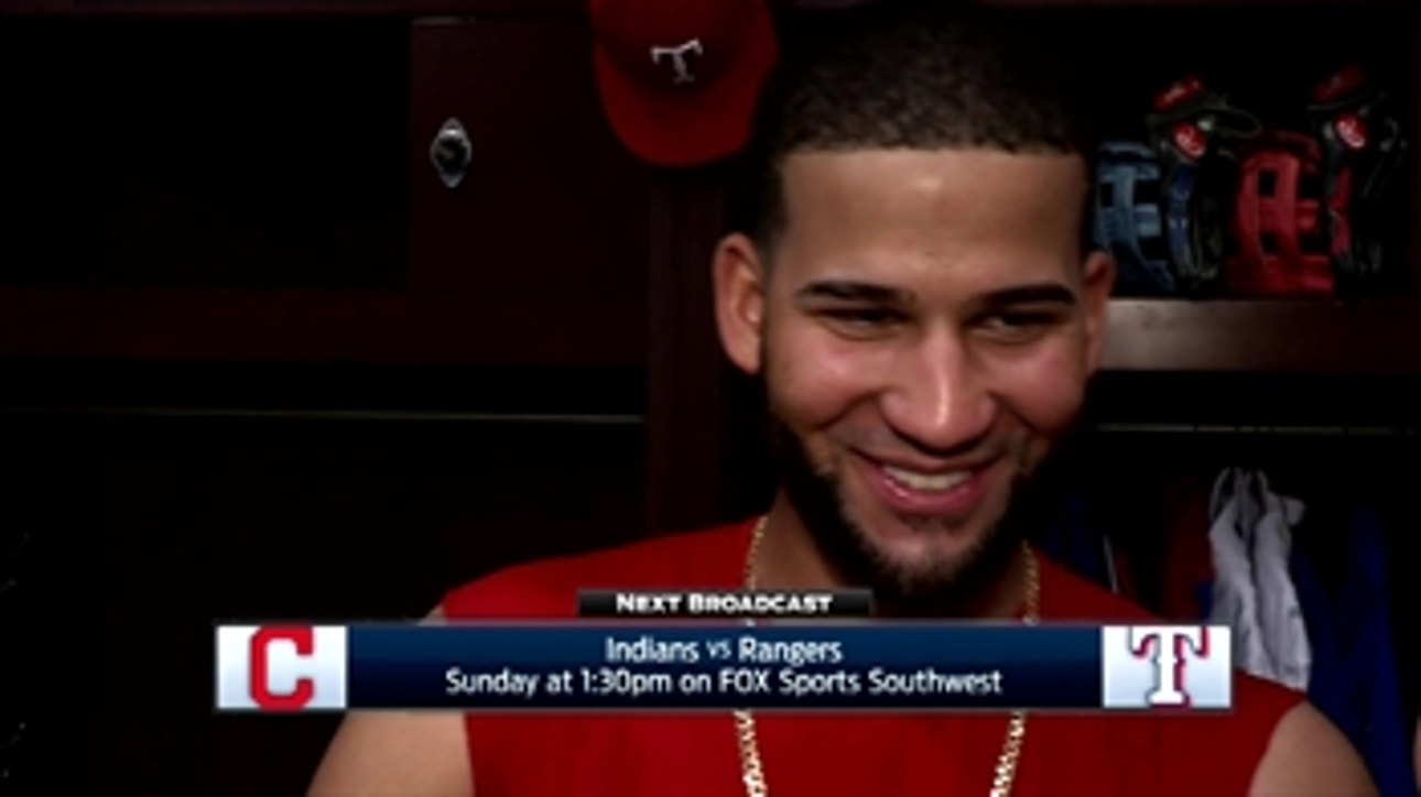 Nomar Mazara talks strong outing by Griffin