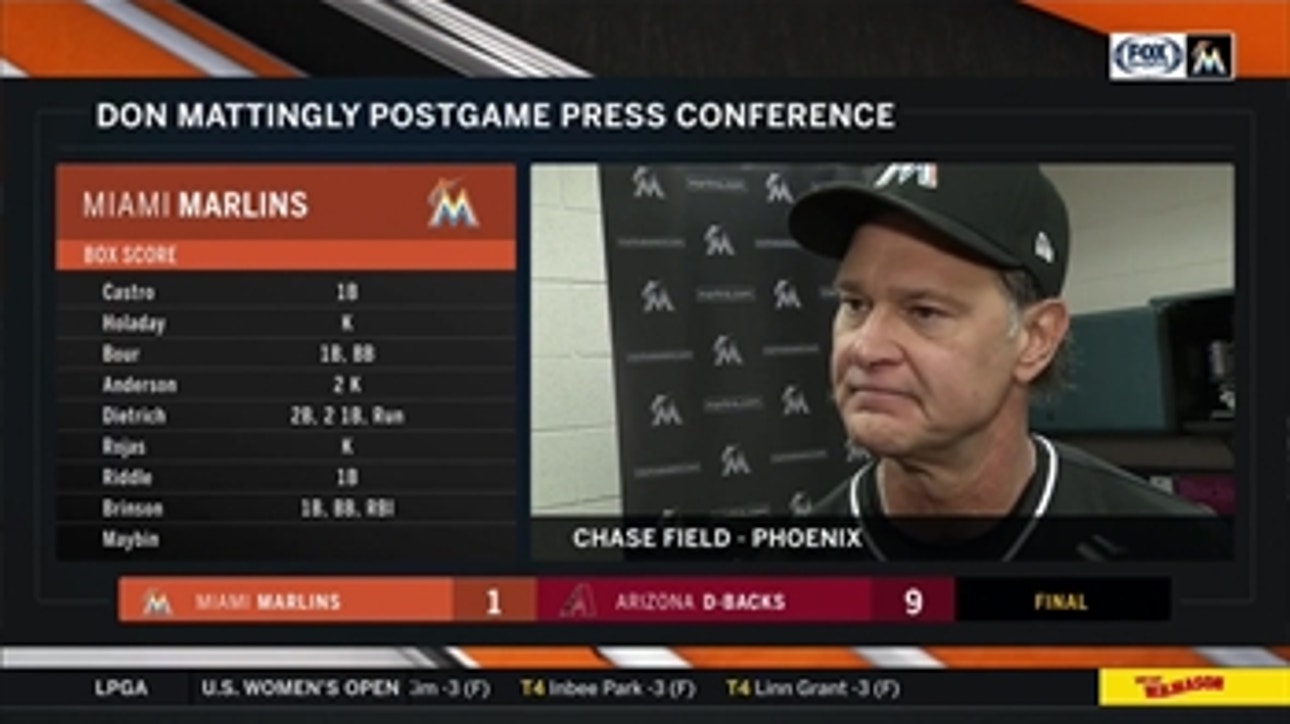 Don Mattingly on loss to D-Backs