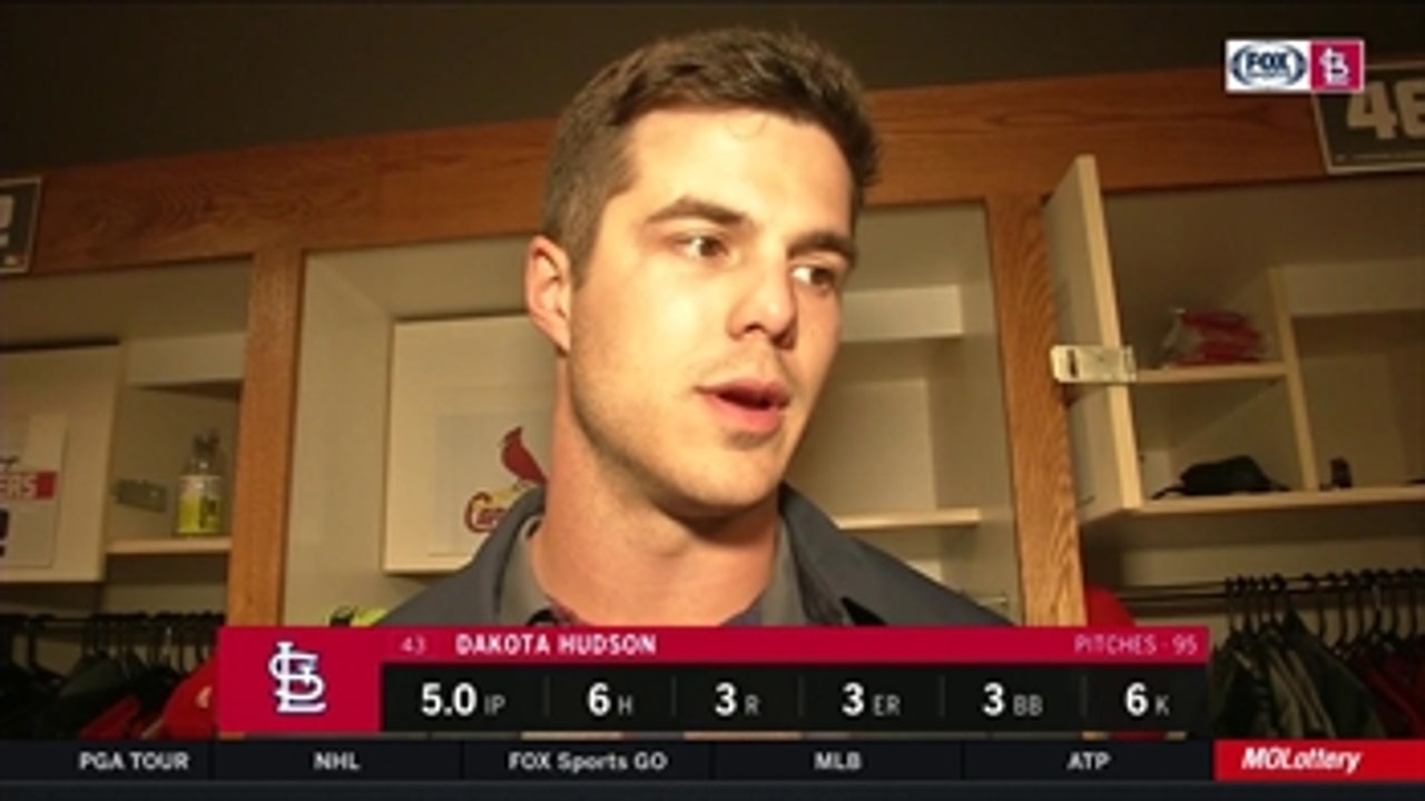 Hudson on Cards' defense: 'I'm very thankful they were out there and had my back'