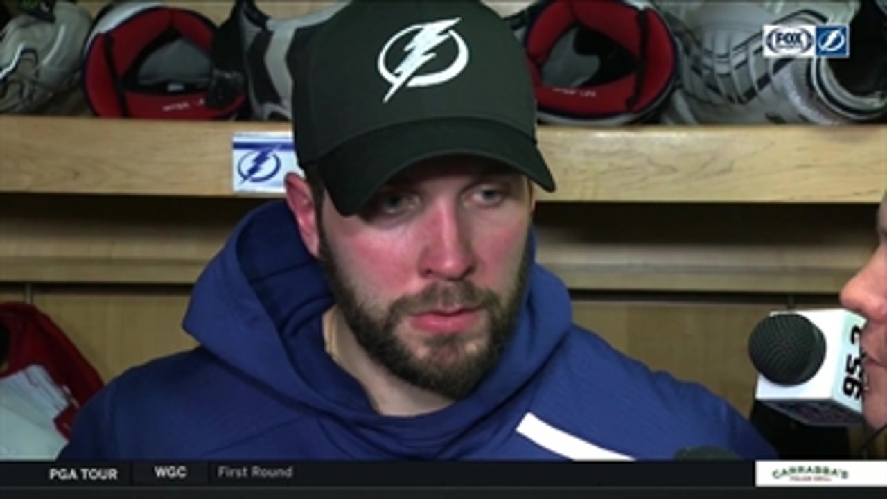 Nikita Kucherov on his 100th point with tonight's goal and the win over Sabres