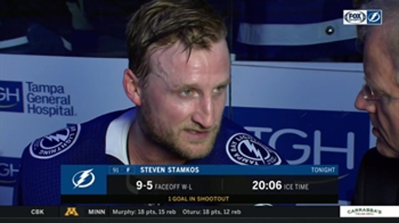 Steven Stamkos: 'We just kept fighting and found a way in the shootout'