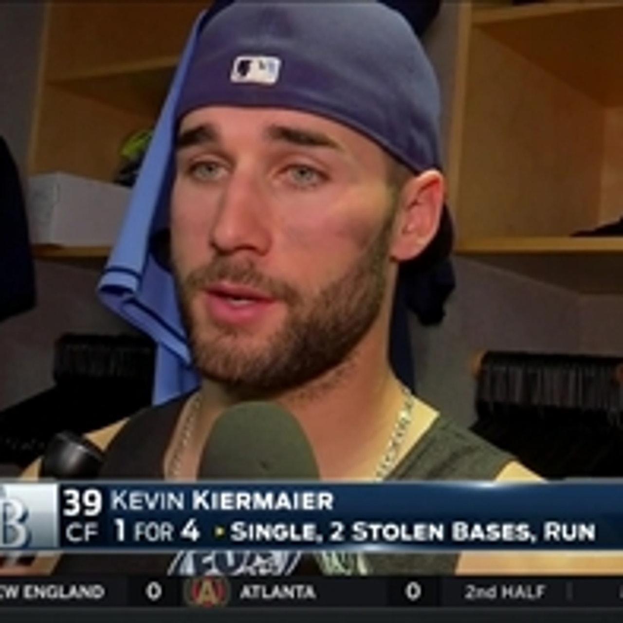 Kevin Kiermaier discusses his stolen bases and next season
