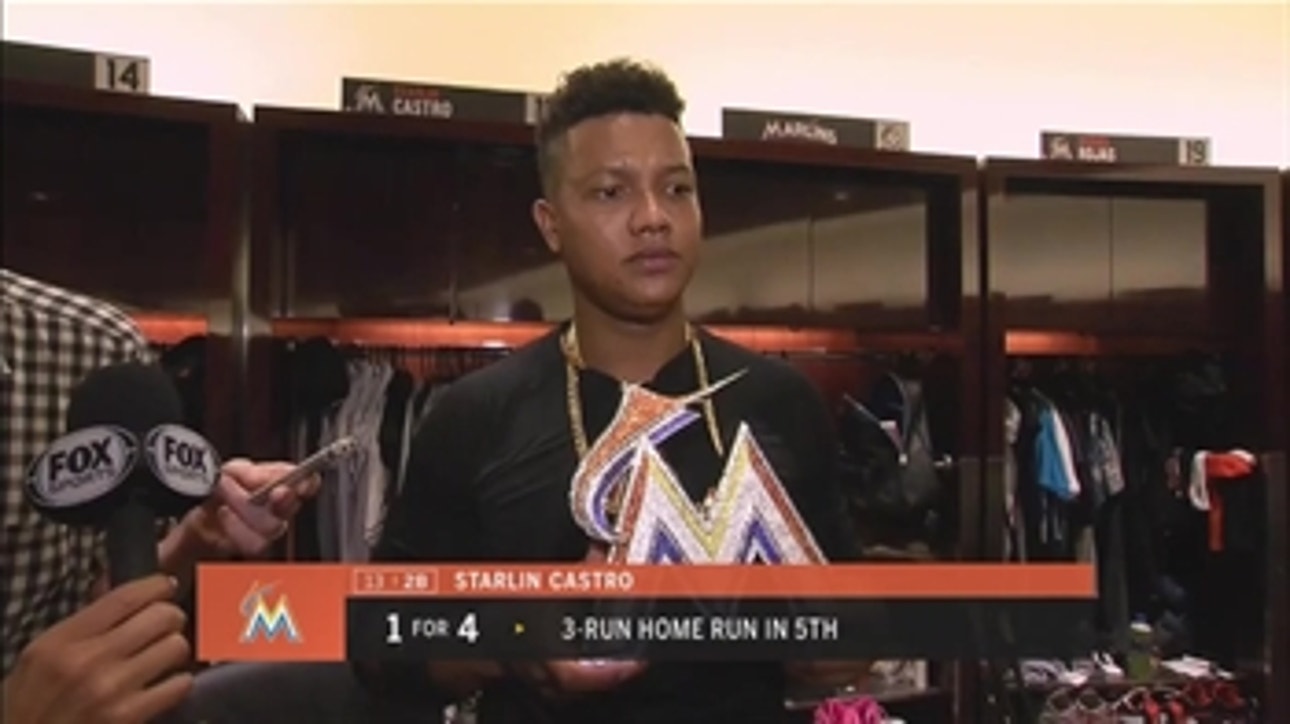 Starlin Castro rocks the Marlins chain after win over the Braves
