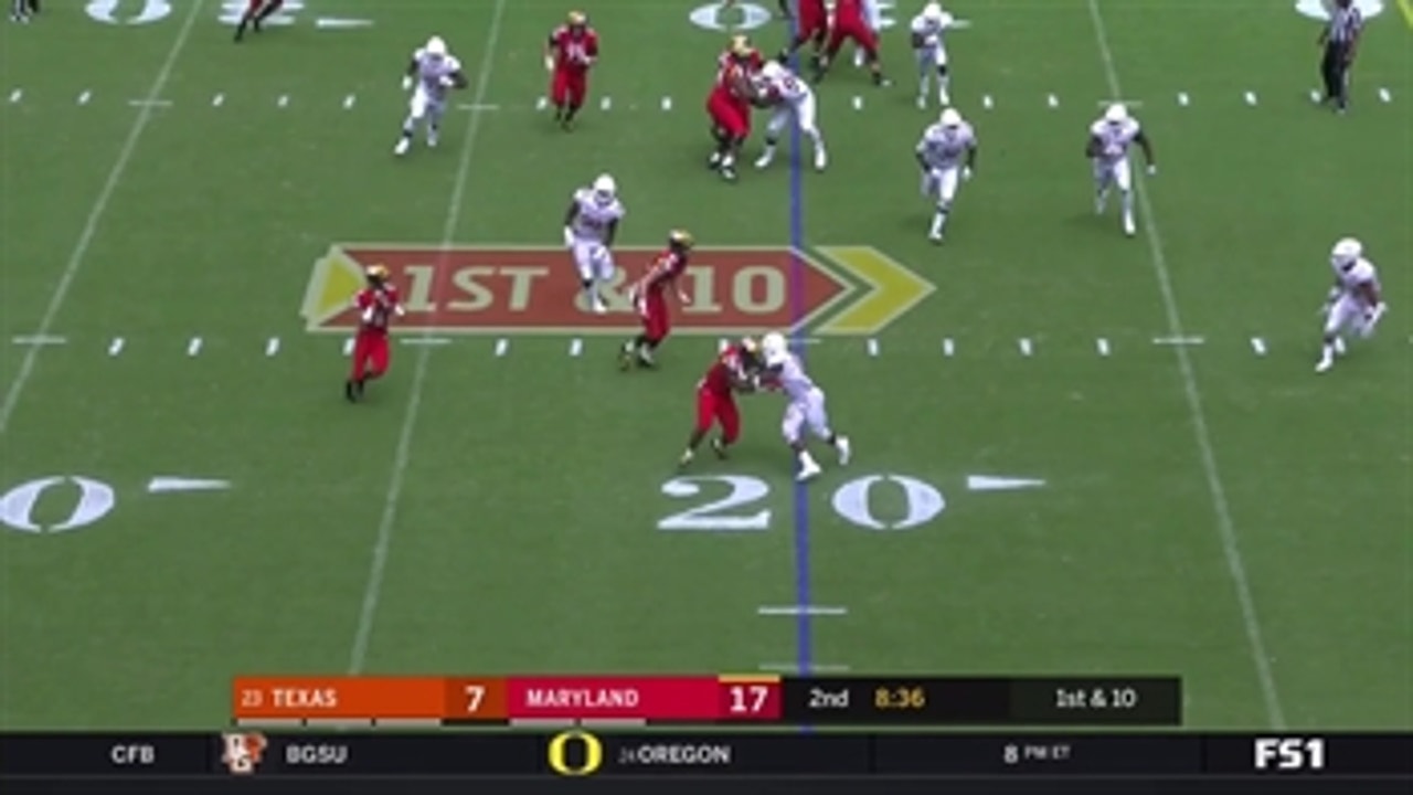 Maryland breaks out some trickery to take a three-score lead over Texas