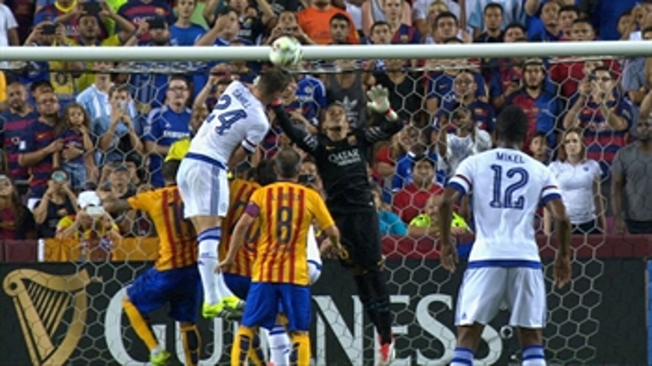 Cahill levels 2-2 against Barcelona - 2015 International Champions Cup Highlights