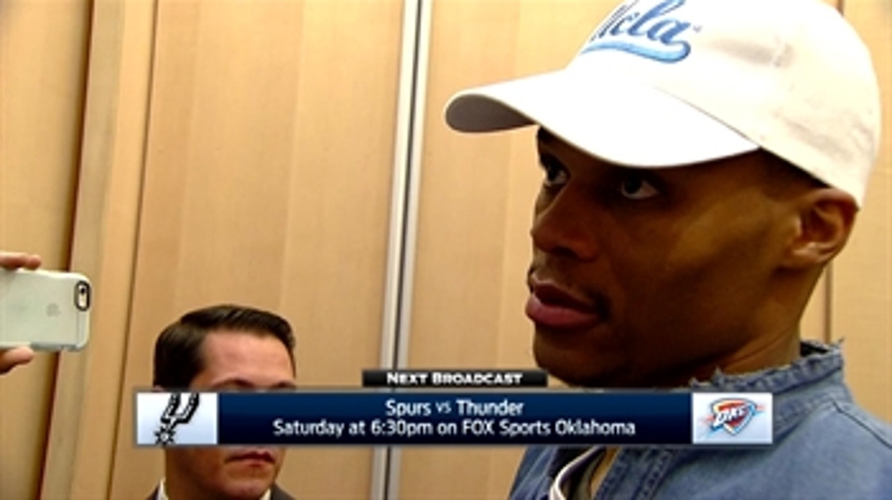 Russell Westbrook on Steven Adams, defense in win