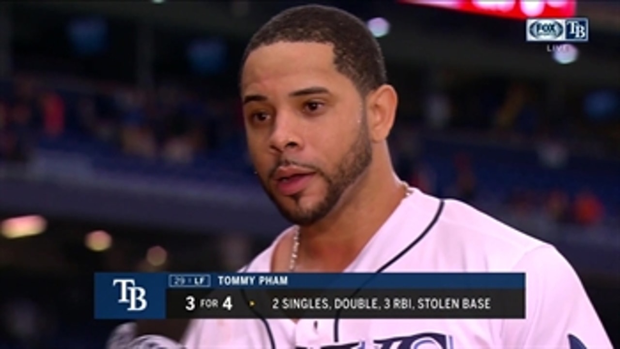 Tommy Pham reflects on his walk-off single, Wild Card standings
