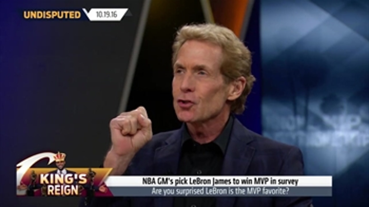 Skip Bayless explains his shock that LeBron is favored by NBA GMs to win the MVP | UNDISPUTED