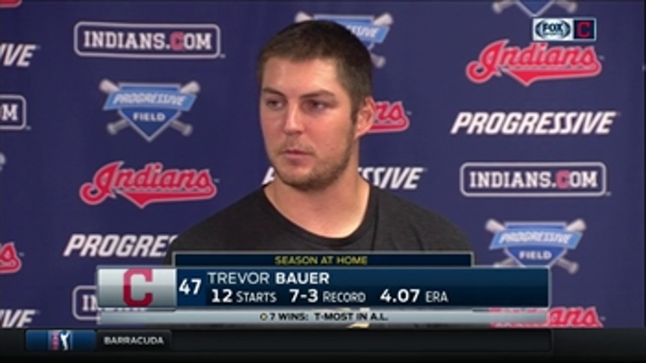 Trevor Bauer loves high leverage situations & his defense helped him out big time