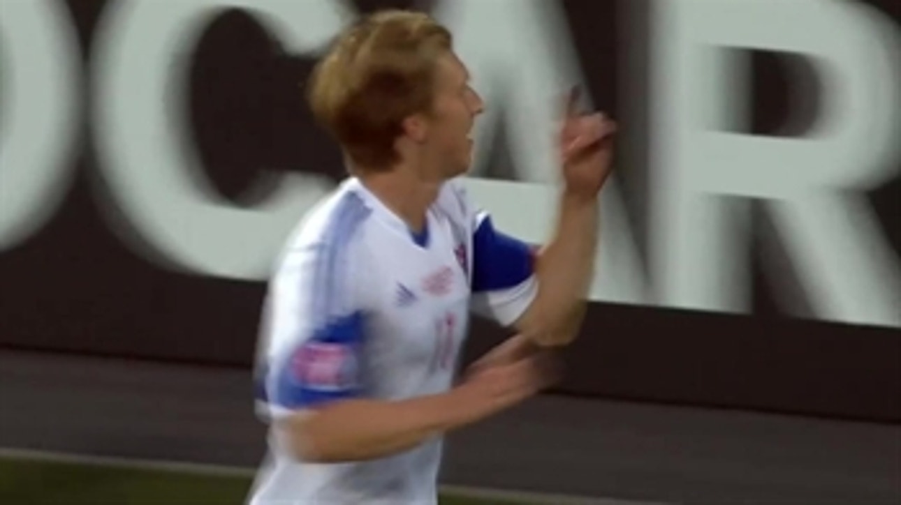 Edmundsson scores an equalizer for Faroe Islands - Euro 2016 Qualifiers Highlights