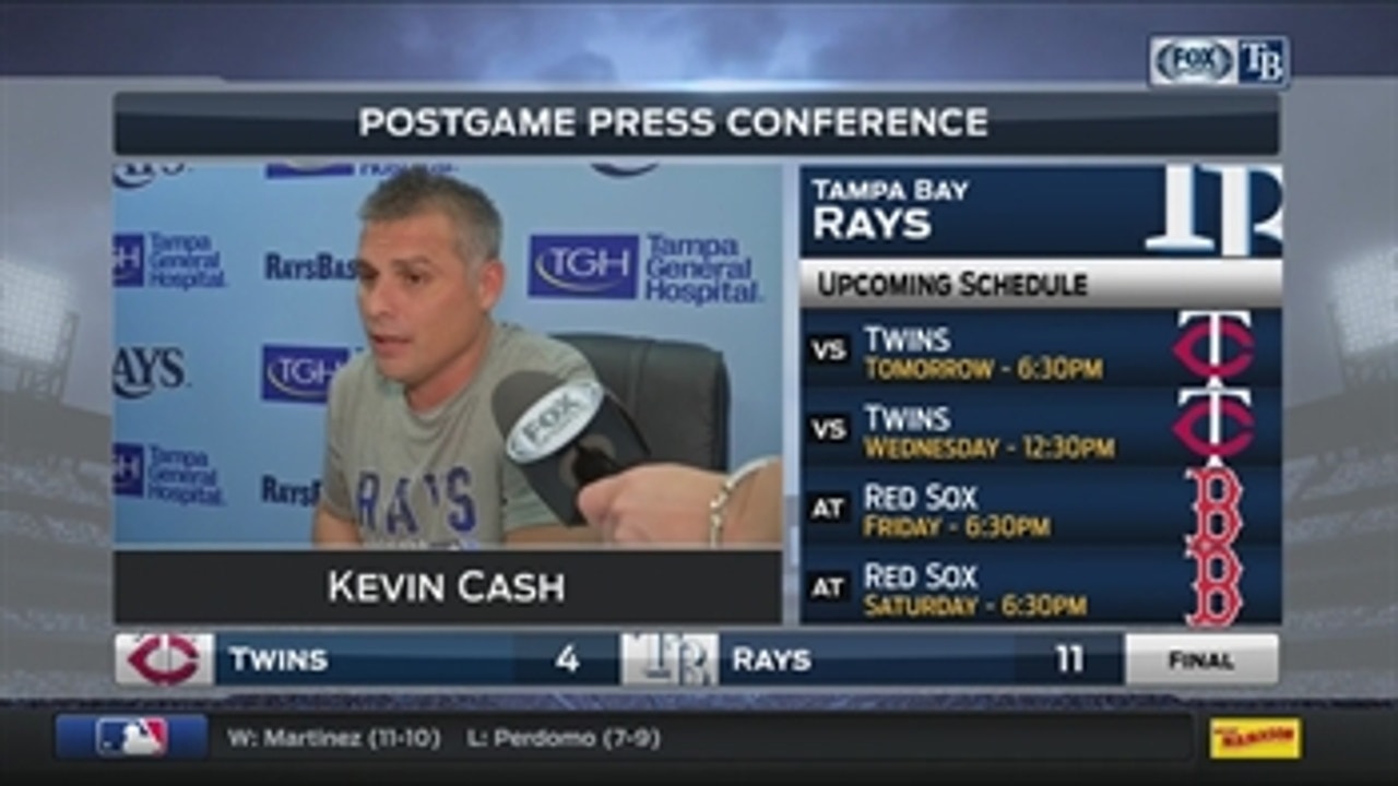 Kevin Cash: Hopefully this carries over to tomorrow