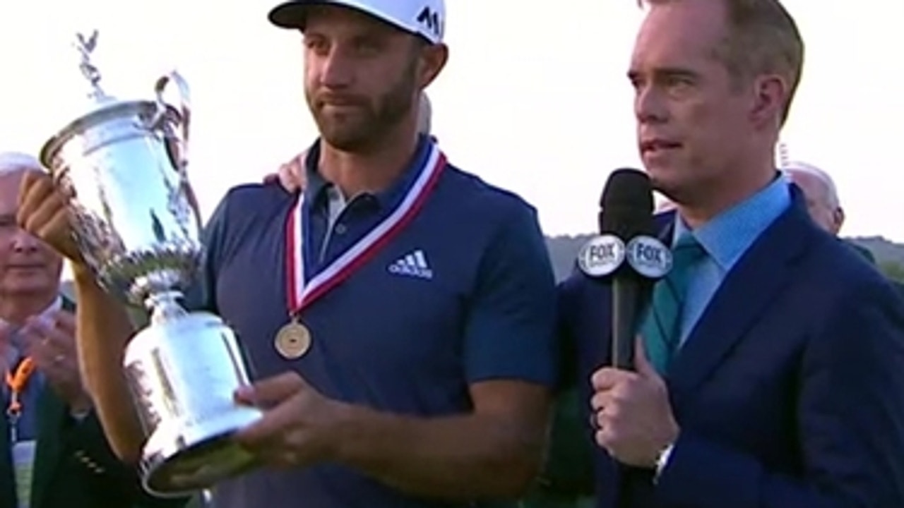 Dustin Johnson wins the 2016 U.S. Open for his first major championship