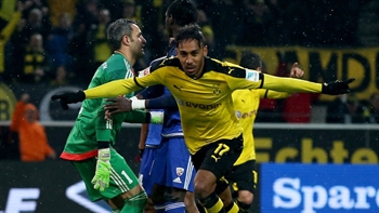 Aubameyang gives Borussia Dortmund 1-0 lead vs. Ingolstadt ' 2015-16 Bundesliga Highlights