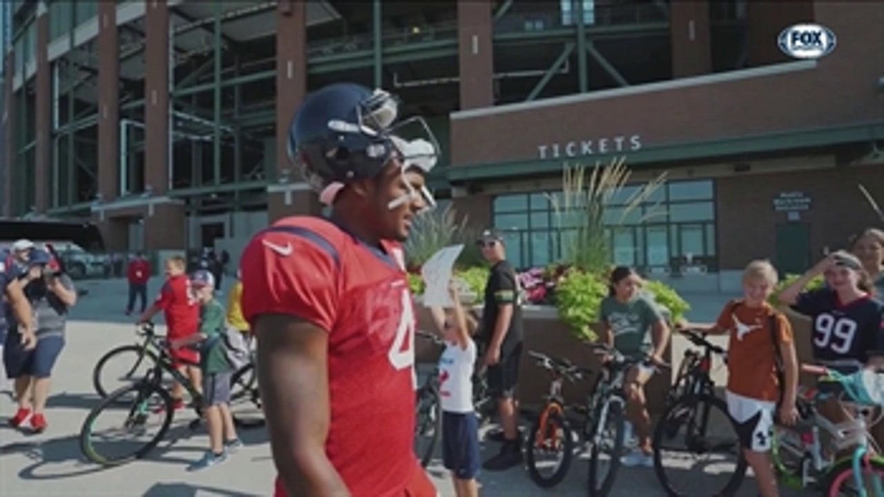 Bike Riding into Practice at Lambeau Field ' Texans Extra Points