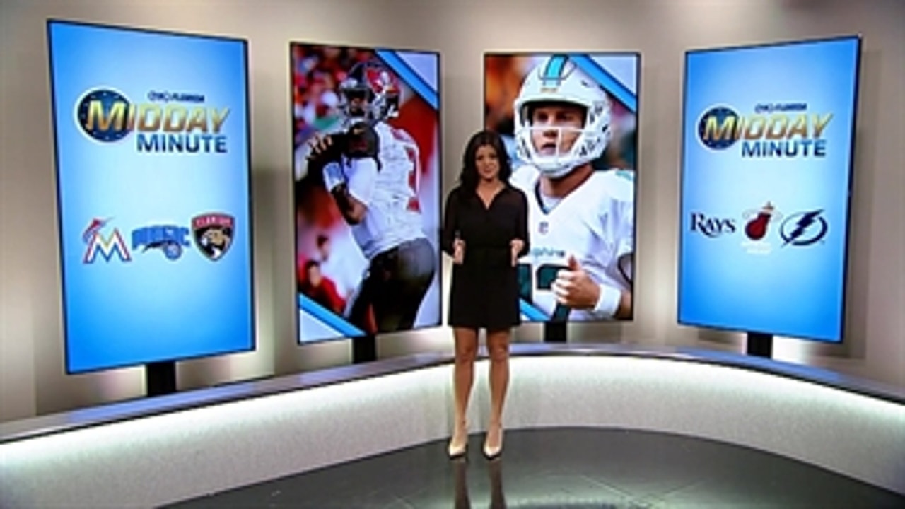 Midday Minute NFL edition: Dolphins aim for another W; Bucs, Jags try to halt skids