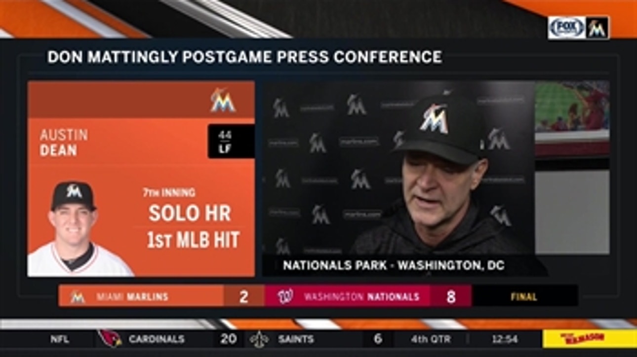 Don Mattingly shares his thoughts on Marlins' effort, 4th-inning ejection