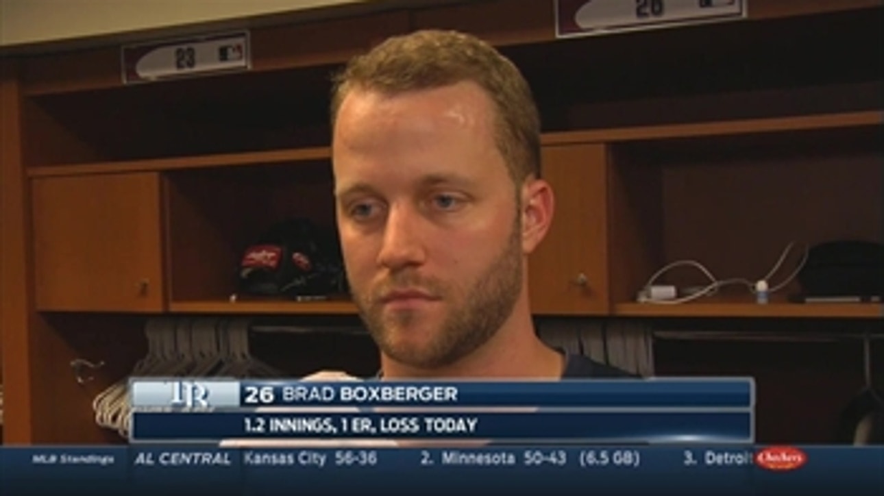 Boxberger on Rays 10th inning loss