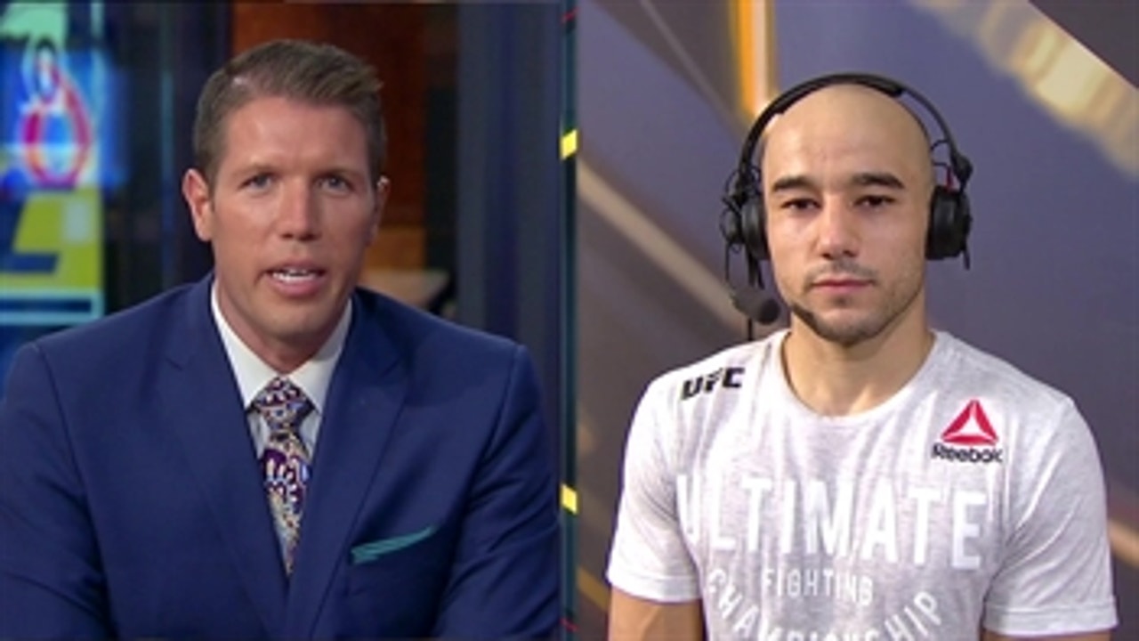 Marlon Moraes talks to the UFC on FOX crew ' POST-FIGHT ' INTERVIEW ' UFC FIGHT NIGHT