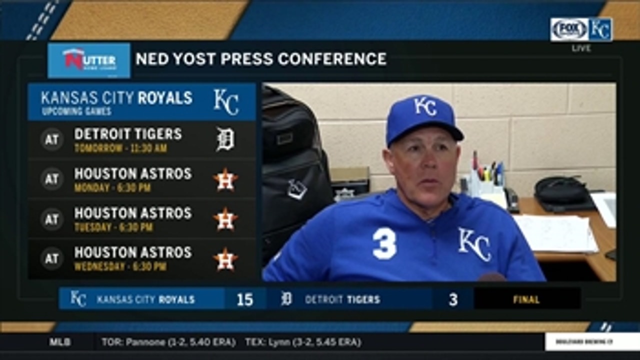 Yost: 'There was a lot of good stuff going on' in win over Tigers