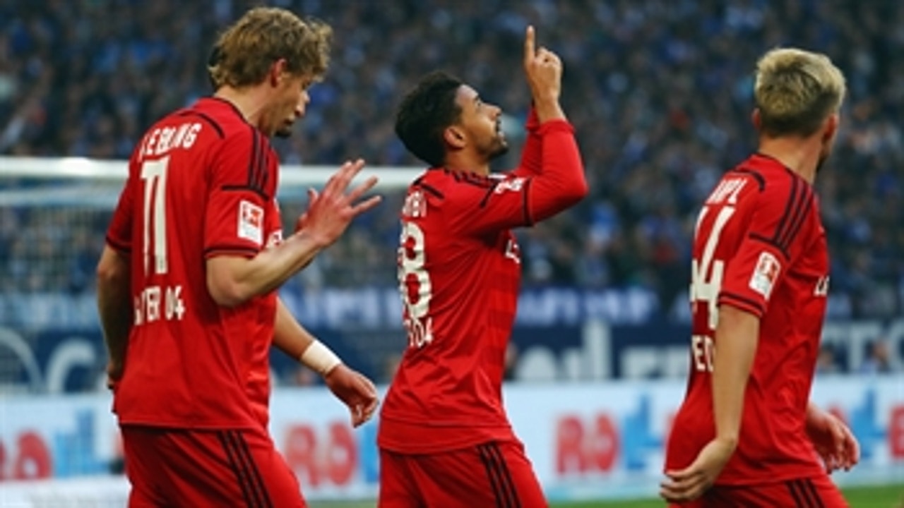 Bellarabi's volley puts Leverkusen even with Schalke ' 2015-16 Bundesliga Highlights