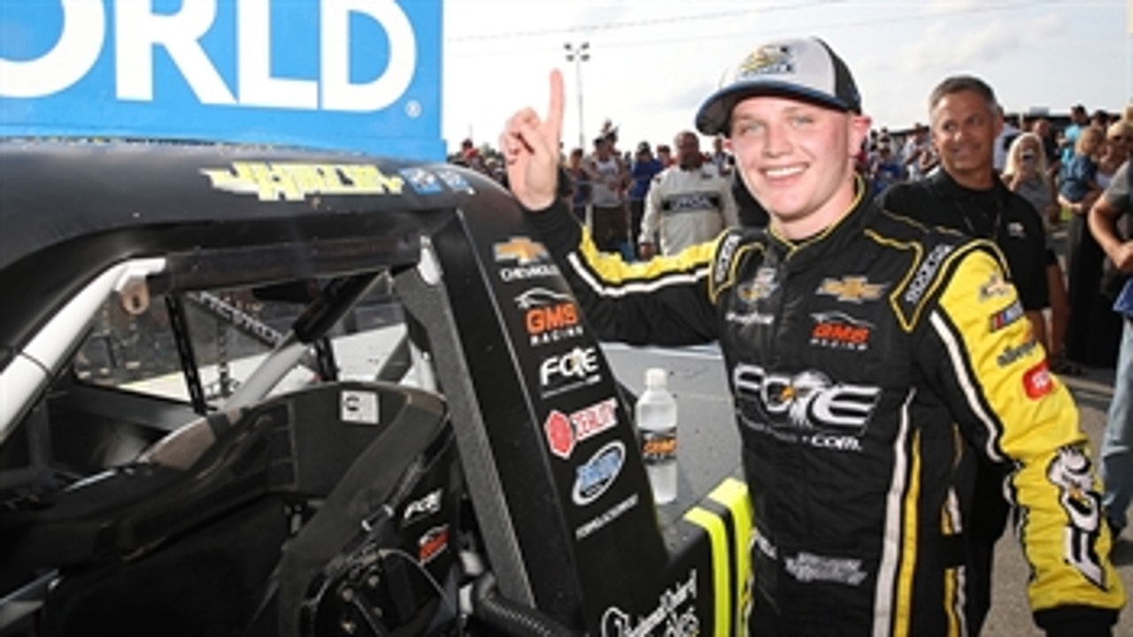 Justin Haley now has a sense of relief after winning the Truck Series playoff opener