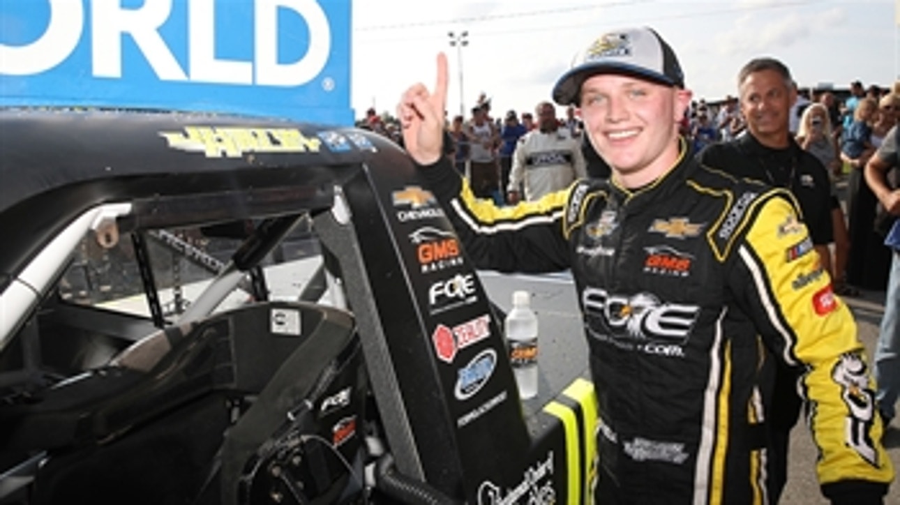 Justin Haley now has a sense of relief after winning the Truck Series playoff opener