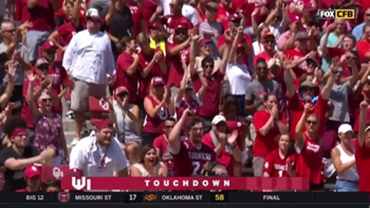 Oklahoma uncorks another 65-yard TD to take a 42-0 lead vs. FAU