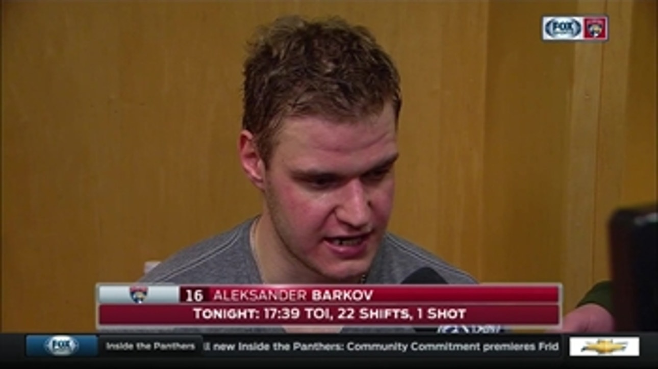 Aleksander Barkov: 'They found a way to win the game, we didn't'