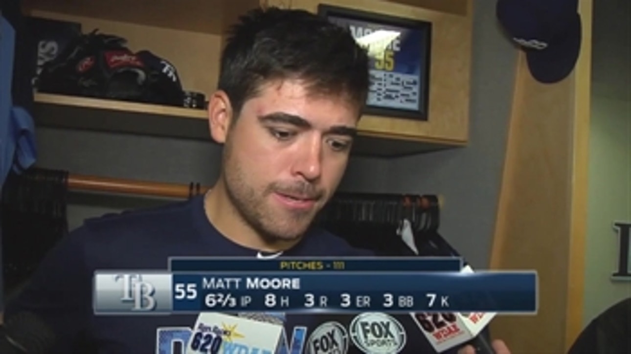 Matt Moore on settling in after the first inning