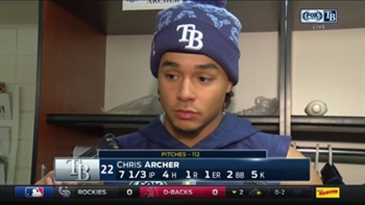 Chris Archer: "Good, but not good enough to win"