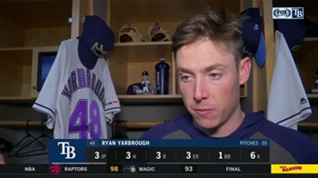 Ryan Yarbrough on loss to Boston: We knew they were going to be a tough competition