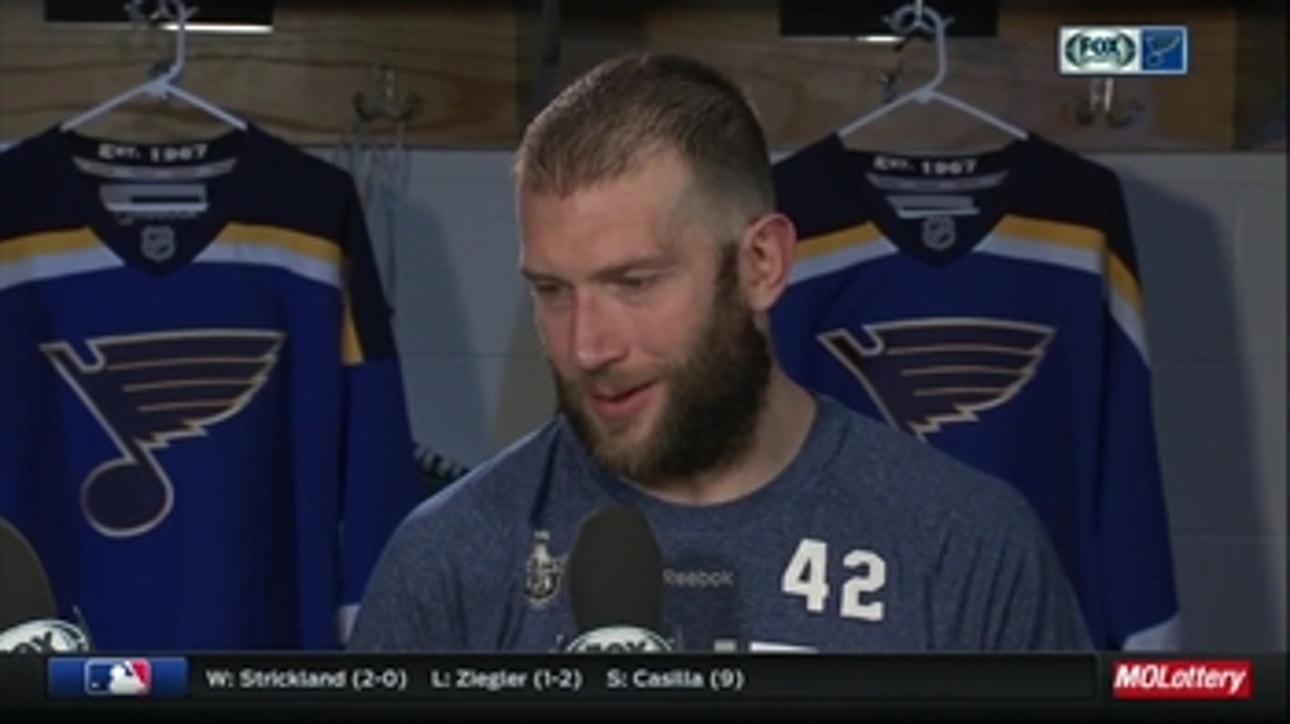 David Backes gets Blues started with first goal