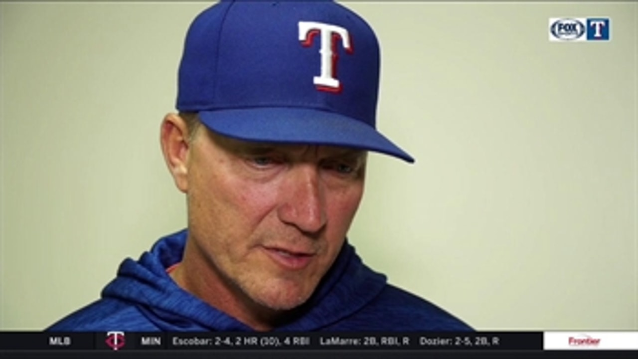 Jeff Banister talks pitching in loss against Angels
