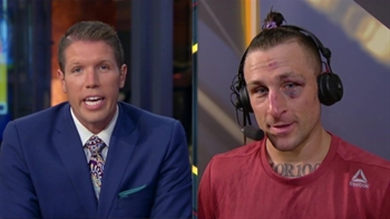 Gregor GIllespie talks to the UFC on FOX crew ' POST-FIGHT ' INTERVIEW ' UFC FIGHT NIGHT