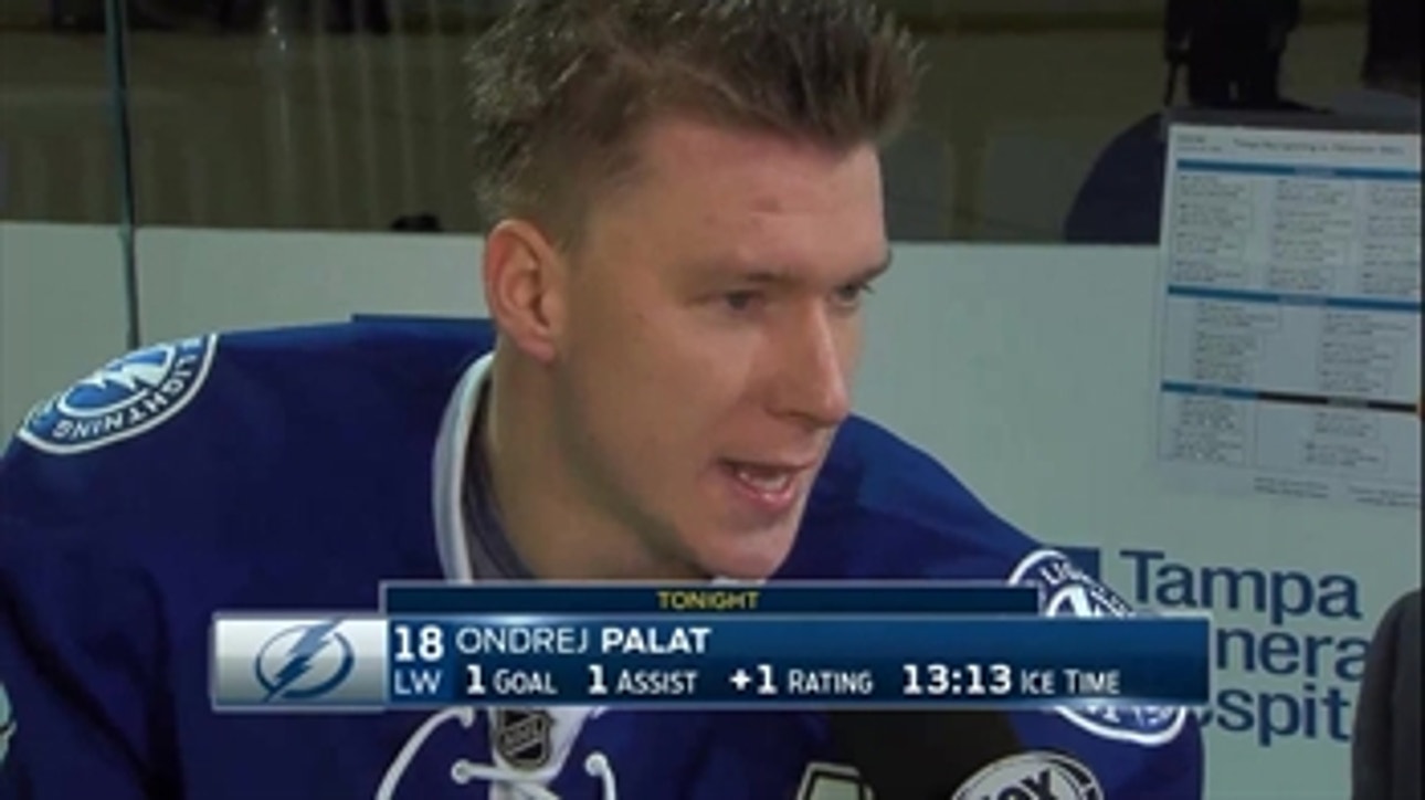 Ondrej Palat continues strong play with 2 points