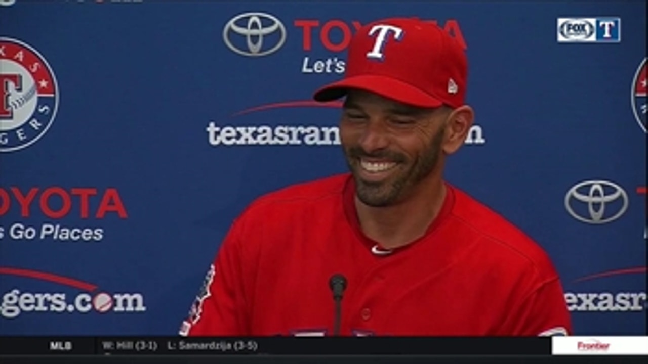 Chris Woodward on Sampson's Complete Game, Rangers 3-1 Win