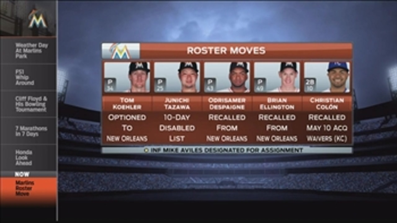 Miami Marlins make flurry of roster moves