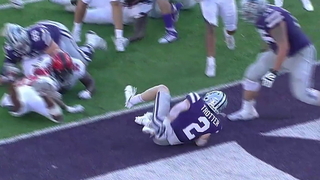 Harry Trotter answers putting Kansas State back in the lead with 4-yd TD run, 24-21