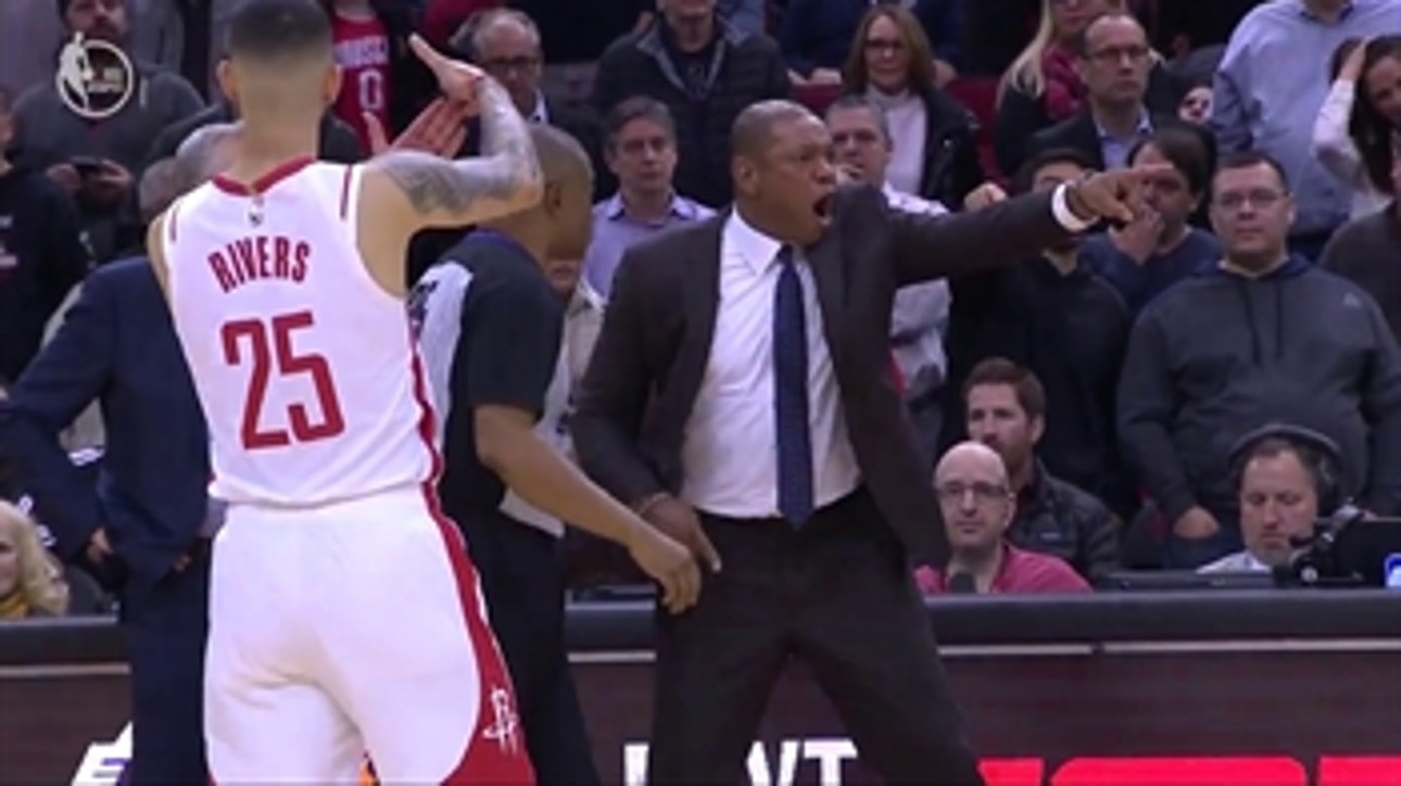 Skip Bayless and Shannon Sharpe react to Austin Rivers taunting his dad during Rockets win