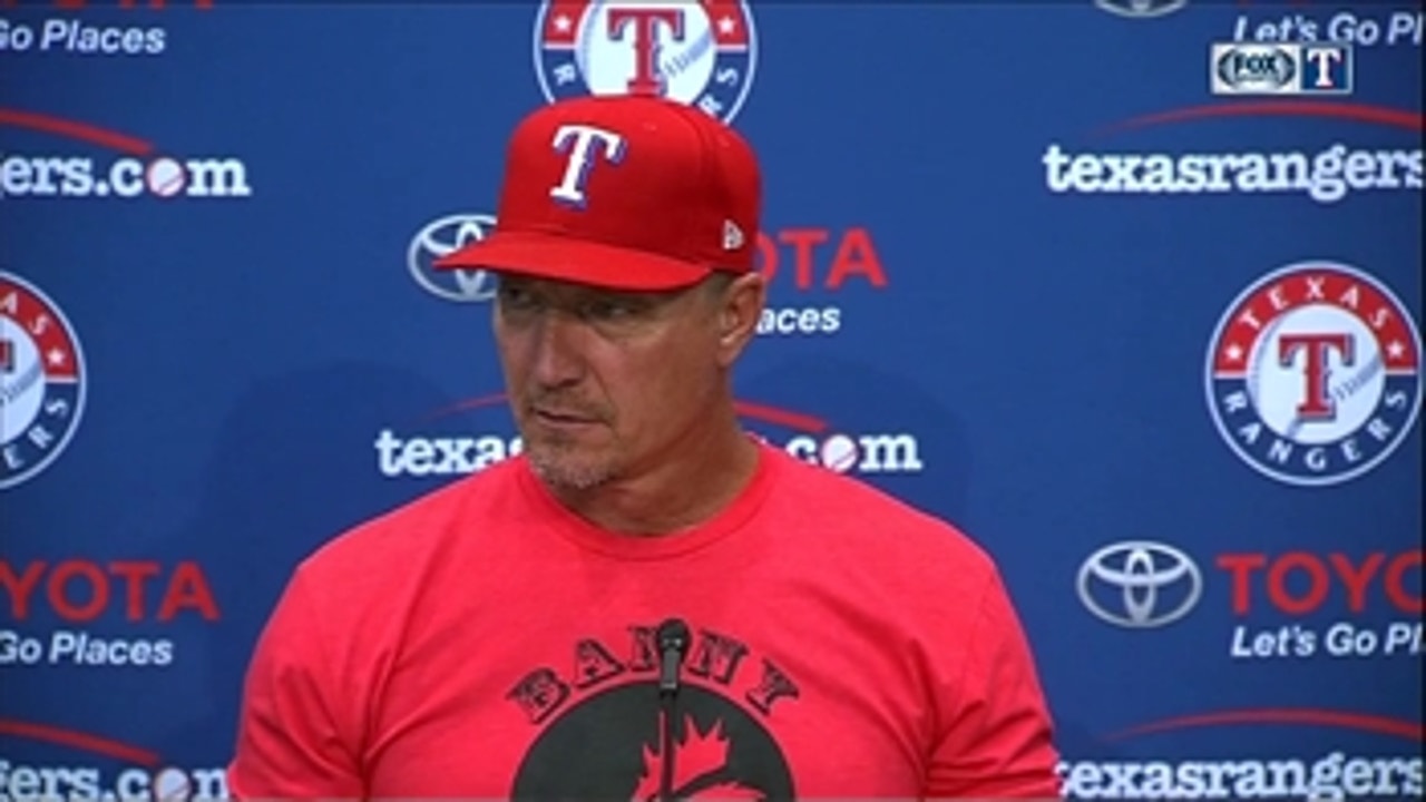 Jeff Banister on special night for Pudge, 8-3 win over Houston