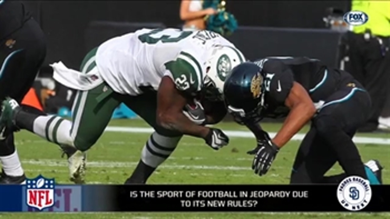 Is the sport of football in jeopardy due to the new helmet rule?