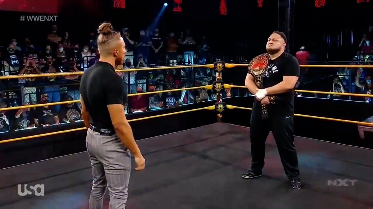 Chaos erupts as stars line up for Samoa Joe's NXT Title