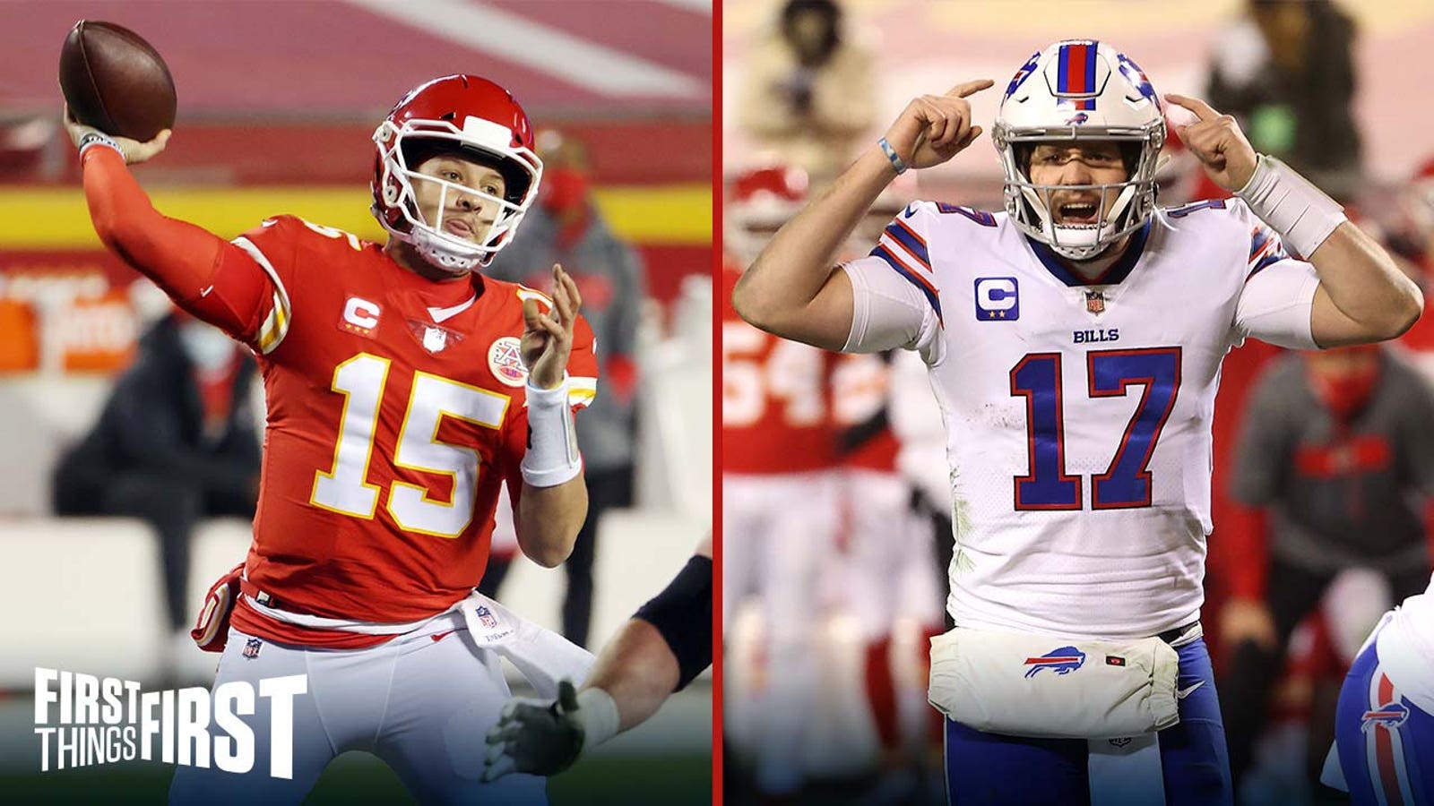 Michael Vick makes his pick for the AFC Showdown between Chiefs & Bills I FIRST THINGS FIRST