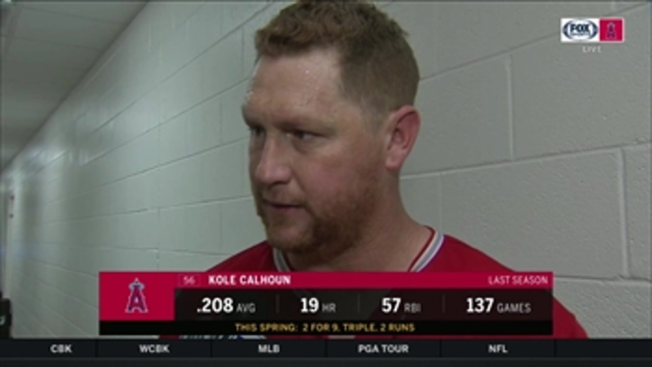 Kole Calhoun talks about putting the 'best foot forward every day'