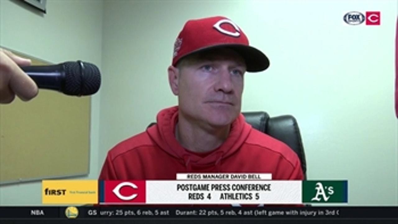 Reds skipper David Bell has high praise for Jose Iglesias, bullpen