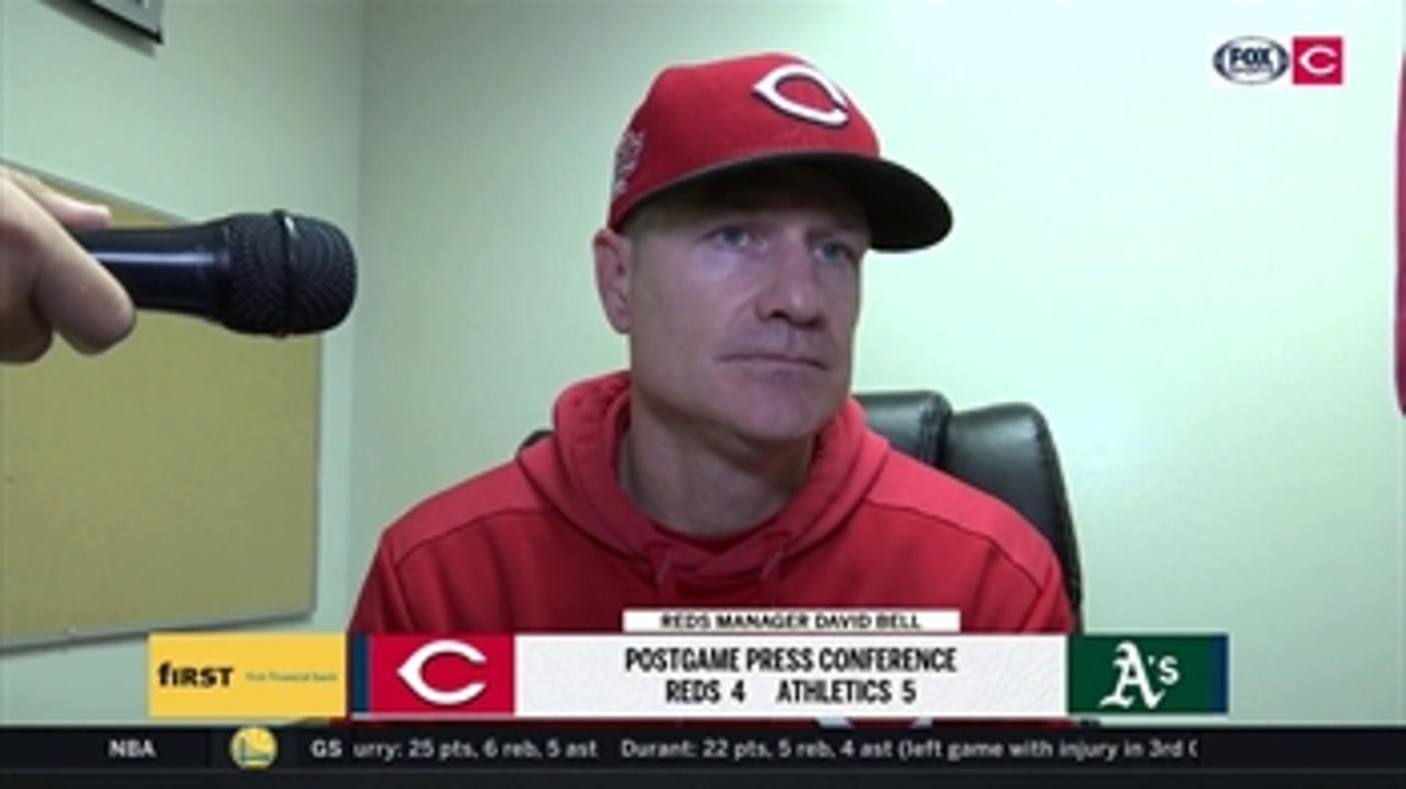 Reds skipper David Bell has high praise for Jose Iglesias, bullpen