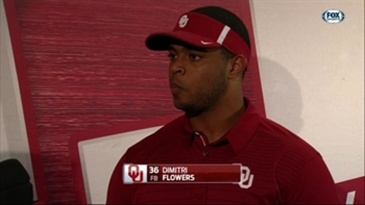 Sooners FB Dimitri Flowers: 'We have the best offensive line in the country'